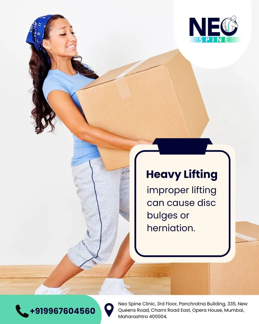 When you lift heavy objects incorrectly, it puts extra pressure on your spine, causing disc bulges o...