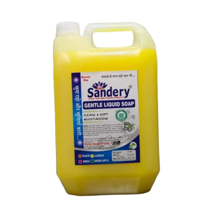 Sandery Lemon Yellow Hand Wash 5 Litre – Gentle Bulk Hand Soap Liquid