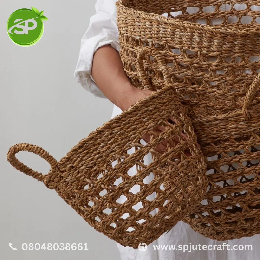 ✨ Natural. Stylish. Handcrafted for your space. Bring home premium woven baskets from SP Jute Craft ...