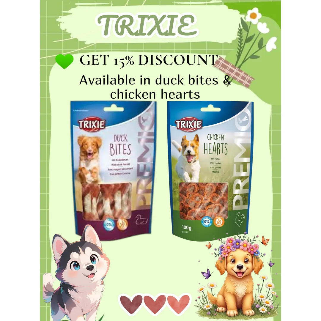 TRIXIE DOG TREATS -- PURE NUTRITION, PREMIUM TASTE