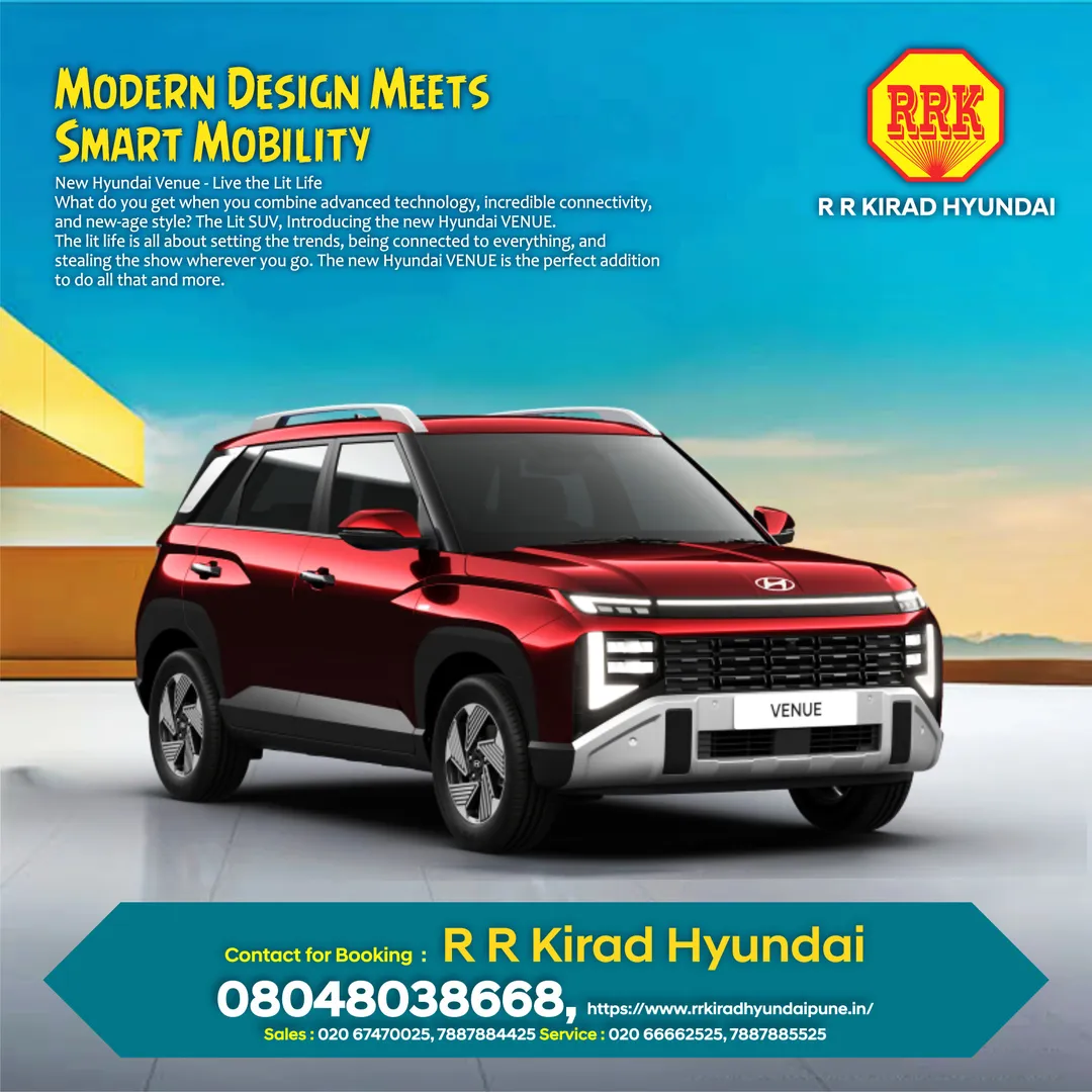 Modern Design Meets Smart Mobility. Book in R R Kirad Hyundai Showroom