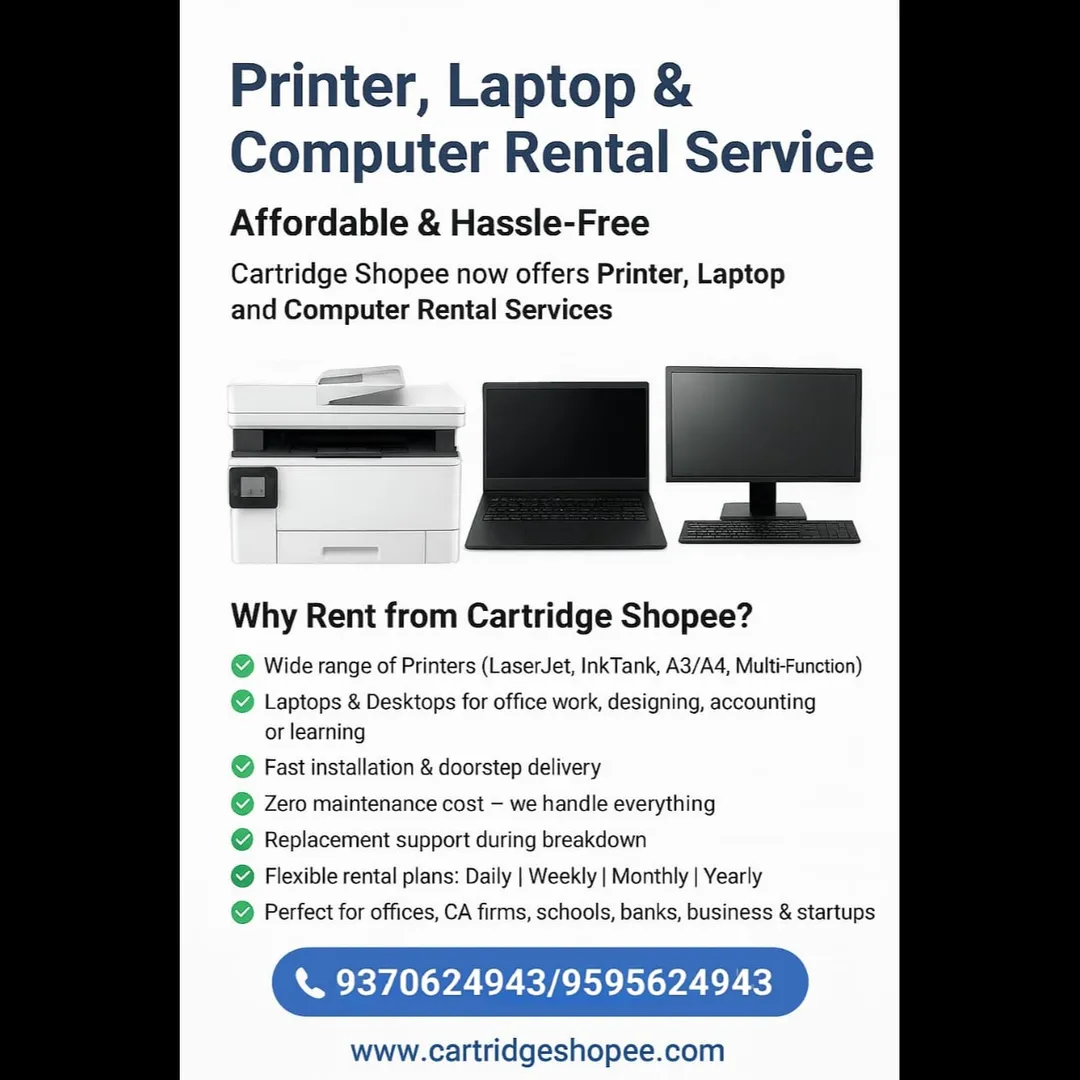 Printer, Laptop & Computer Rental Service – Affordable & Hassle-Free | Cartridge Shopee