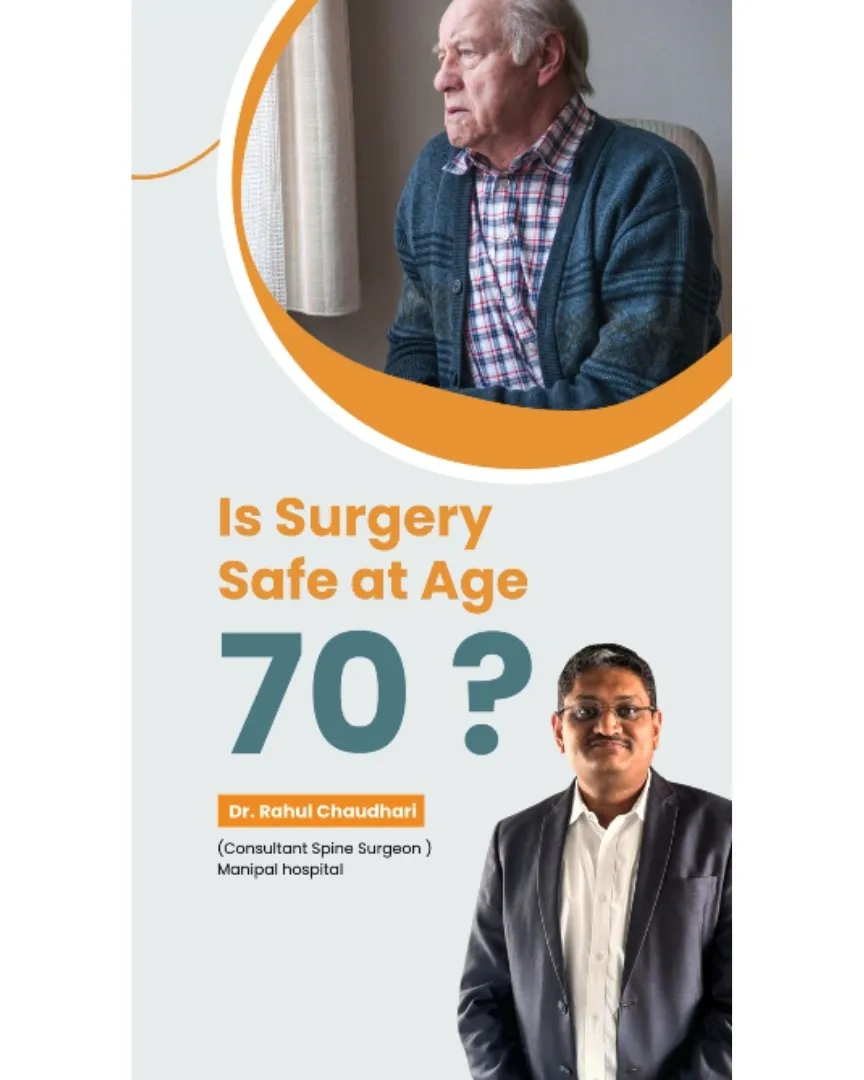 Many patients ask, โIโm 70 years old, is spine surgery safe for me?โ Age is just a number what truly...