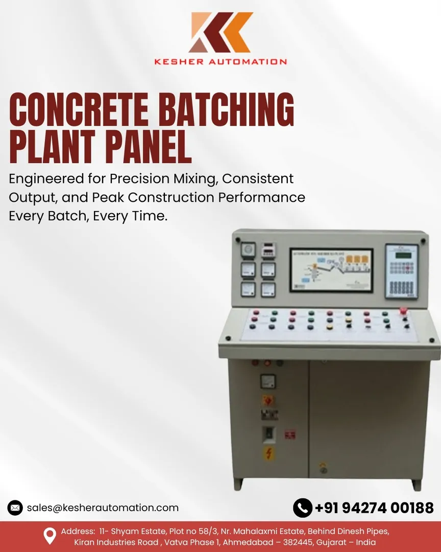 Concrete Batching Plant Control Panel Manufacturers in India