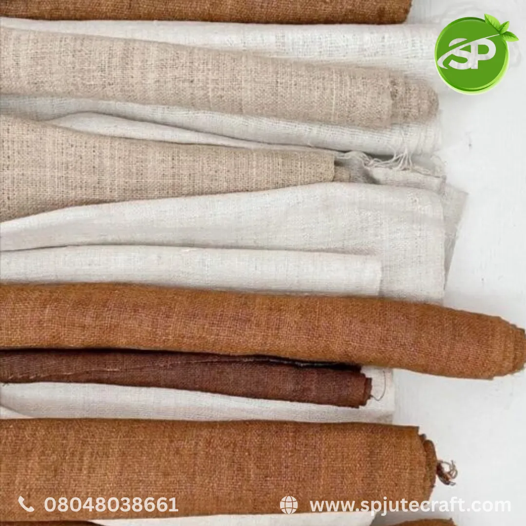 SP Jute Craft brings you premium jute fabrics in beautiful natural shades—perfect for décor, packagi...