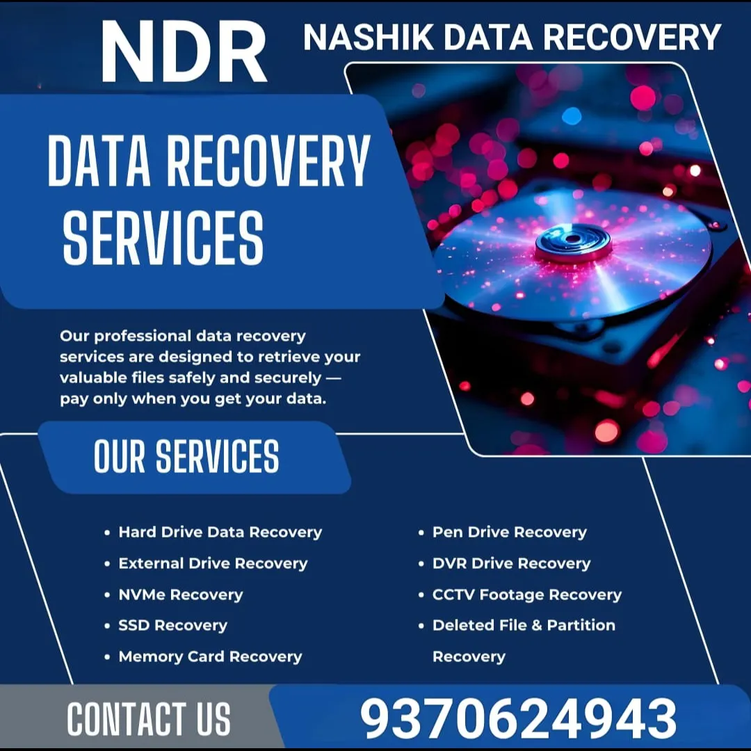 NASHIK DATA RECOVERY – Trusted & Professional Data Recovery Services!