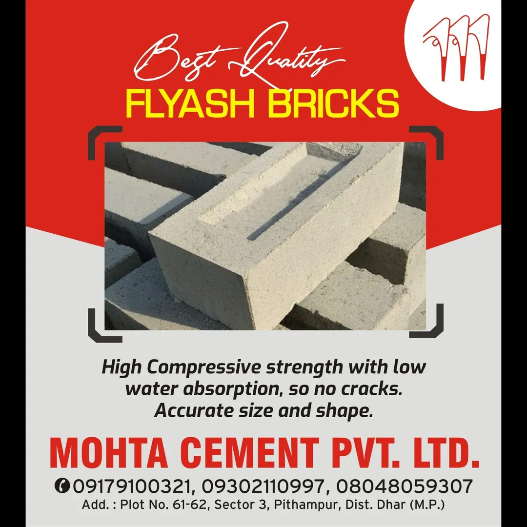 Fly Ash Bricks Supplier in Indore!
Looking for a reliable Fly Ash Bricks Supplier in Indore? Mohta C...