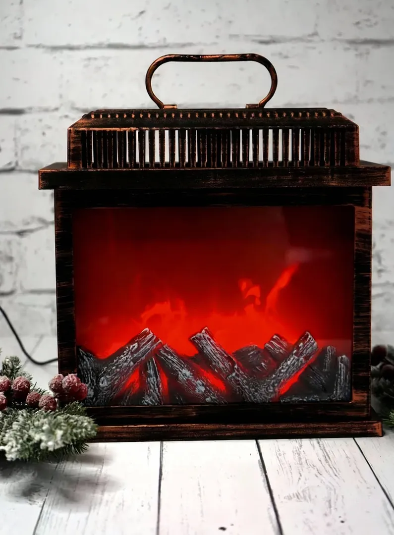 LED Grill Portable Fireplace Lamp and Clock Design Artificial Fireplace Lamp in Delhi NCR