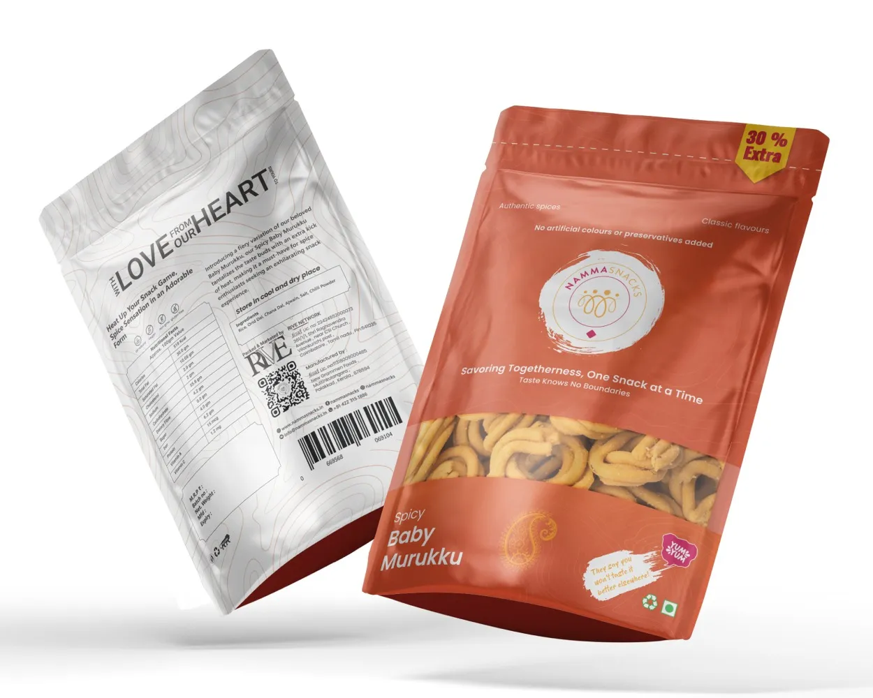 Stand-Up Food Grade Pouch Packaging for Snacks | Design & Printing by Surya Graphics