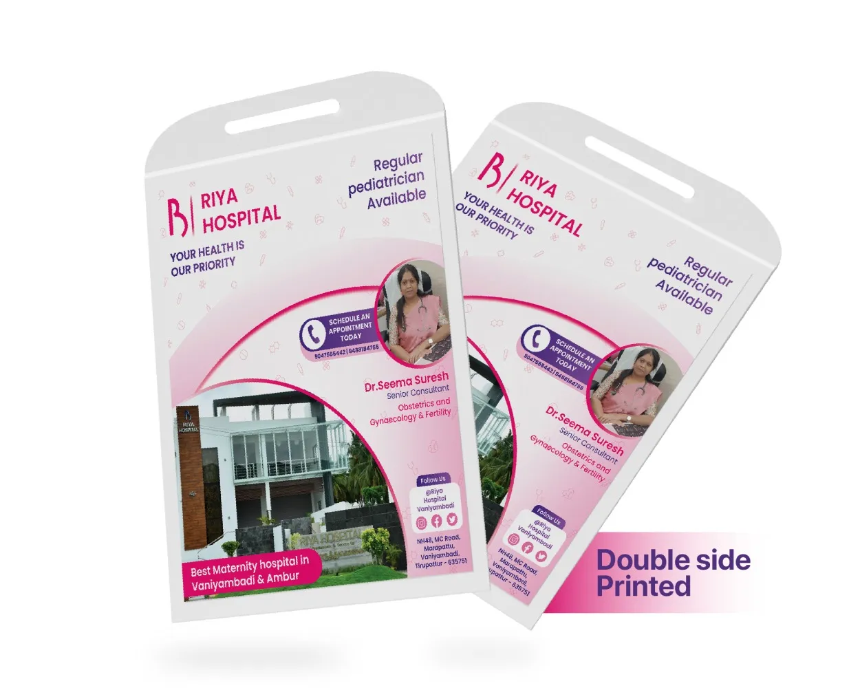 PVC Scan Report Bags – Double Side Printed | Hospital Packaging by Surya Graphics