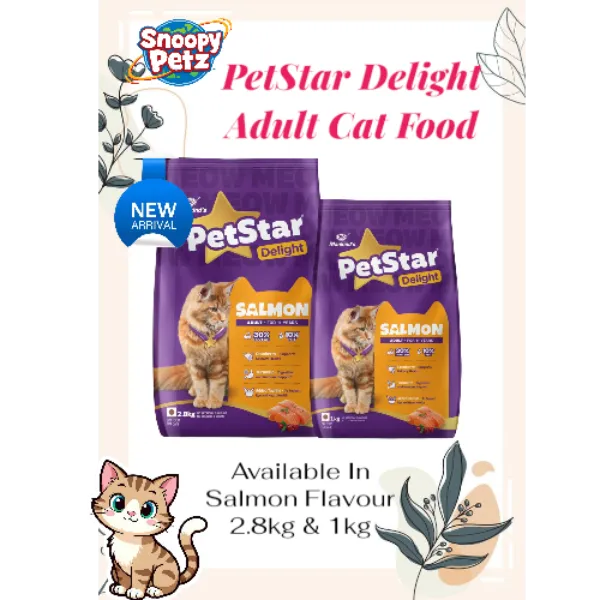 PetStar Delight Adult Cat Food, Salmon Flavour In 2.8kg & 1kg At Andheri, Mumbai