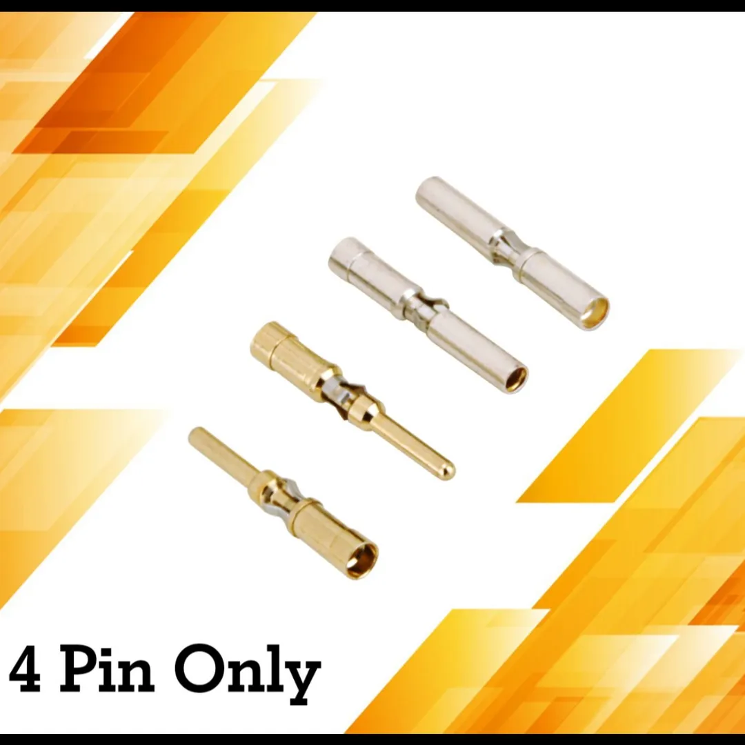 CONNECTOR GOLDEN & SILVER 4 PIN