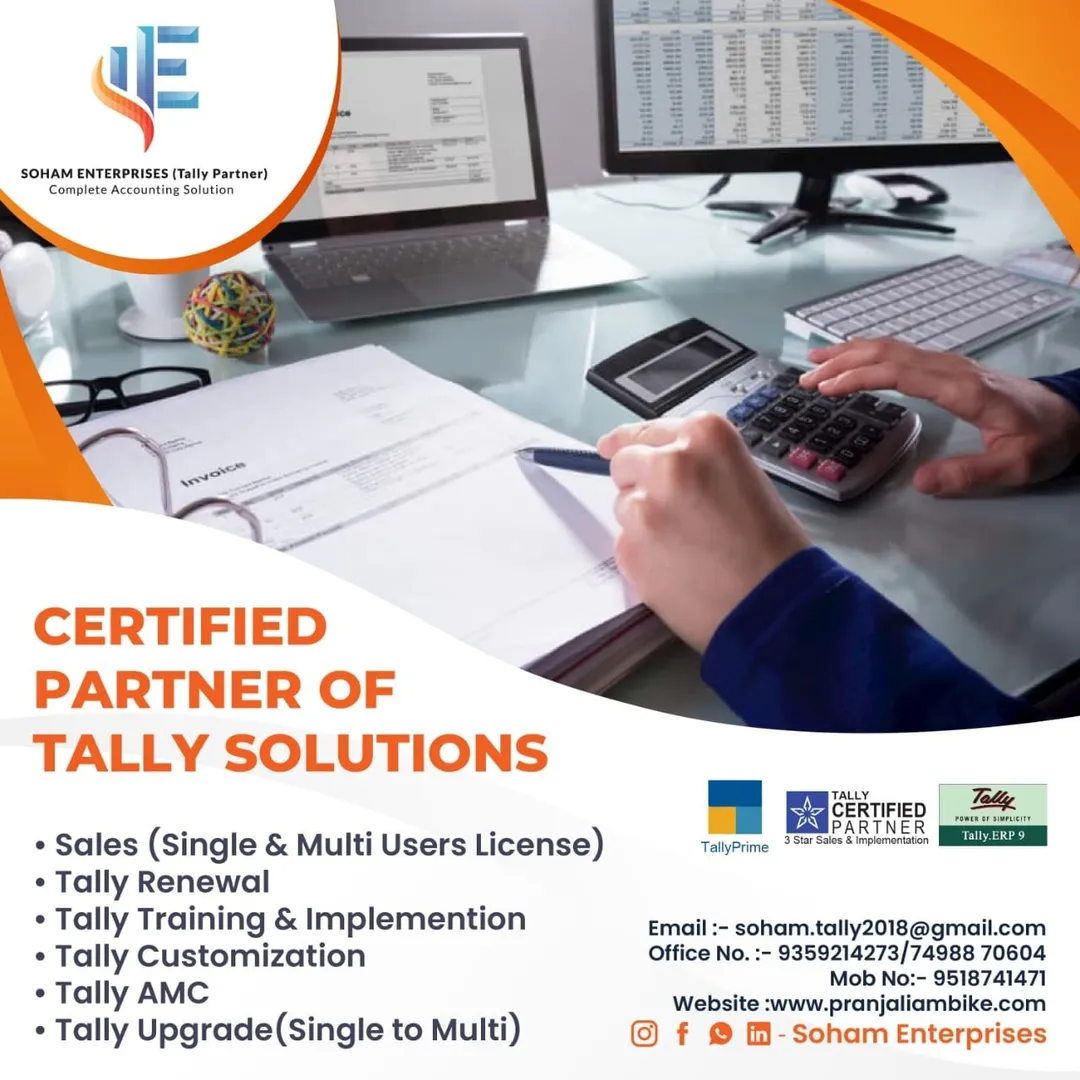 Tally Prime Sales & Implementation Partner in Pune
For Manufacturers, Traders & Service Providers – ...