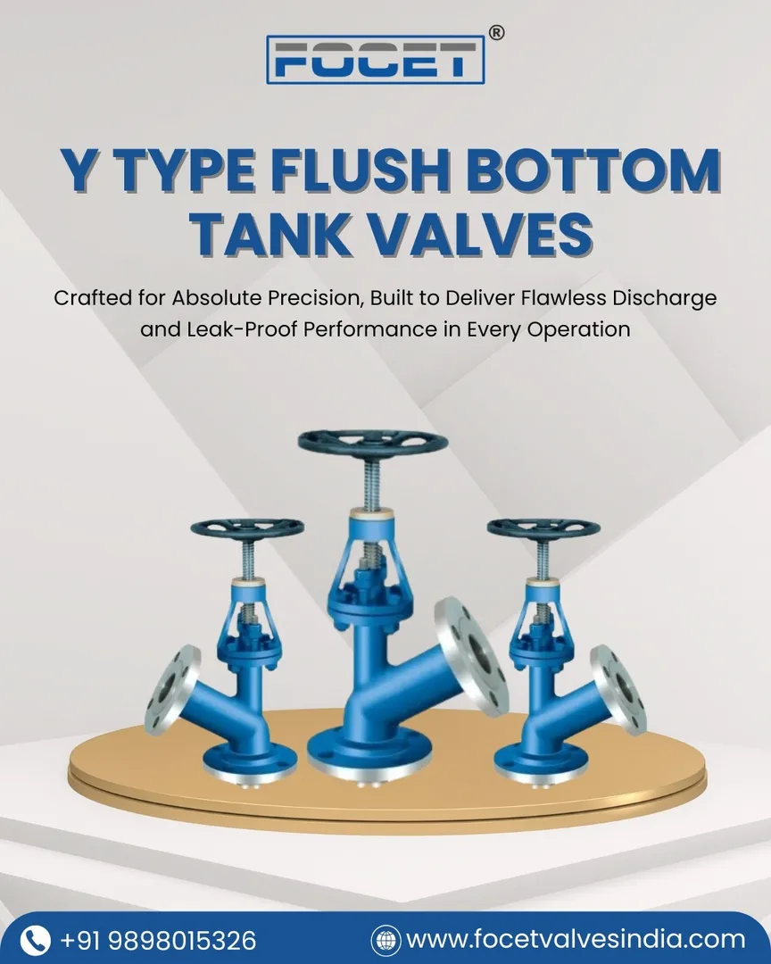 Y Type Flush Bottom Tank Valve Manufacturers in India.