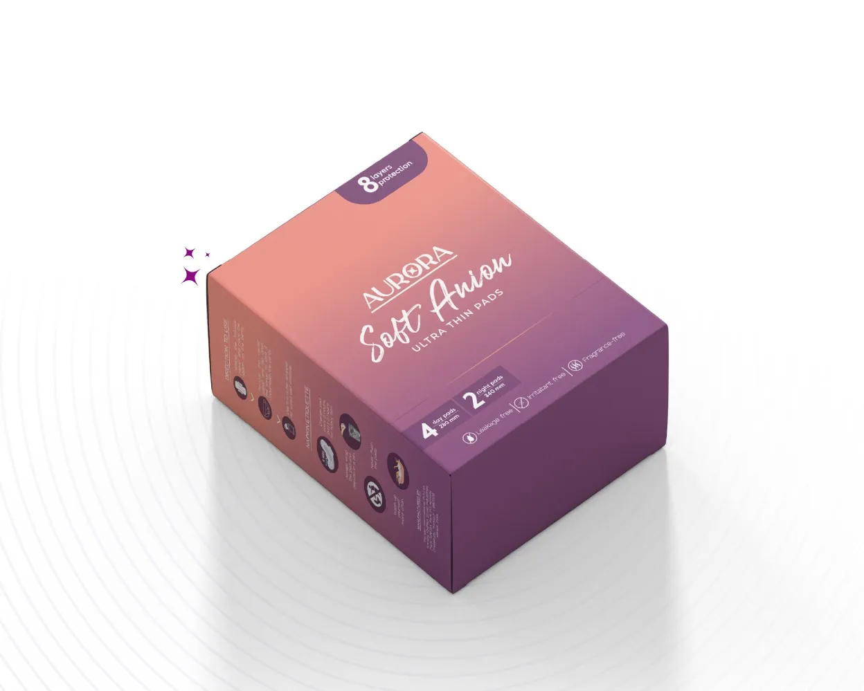 Sanitary Pad Mono Carton Box Packaging | Custom Feminine Hygiene Box Printing in India