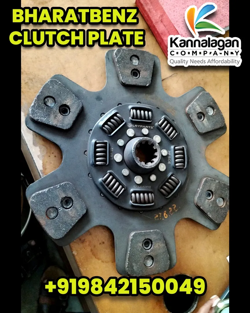 BharatBenz Clutch Plate Supplier in Madurai – N. Kannalagan Company.