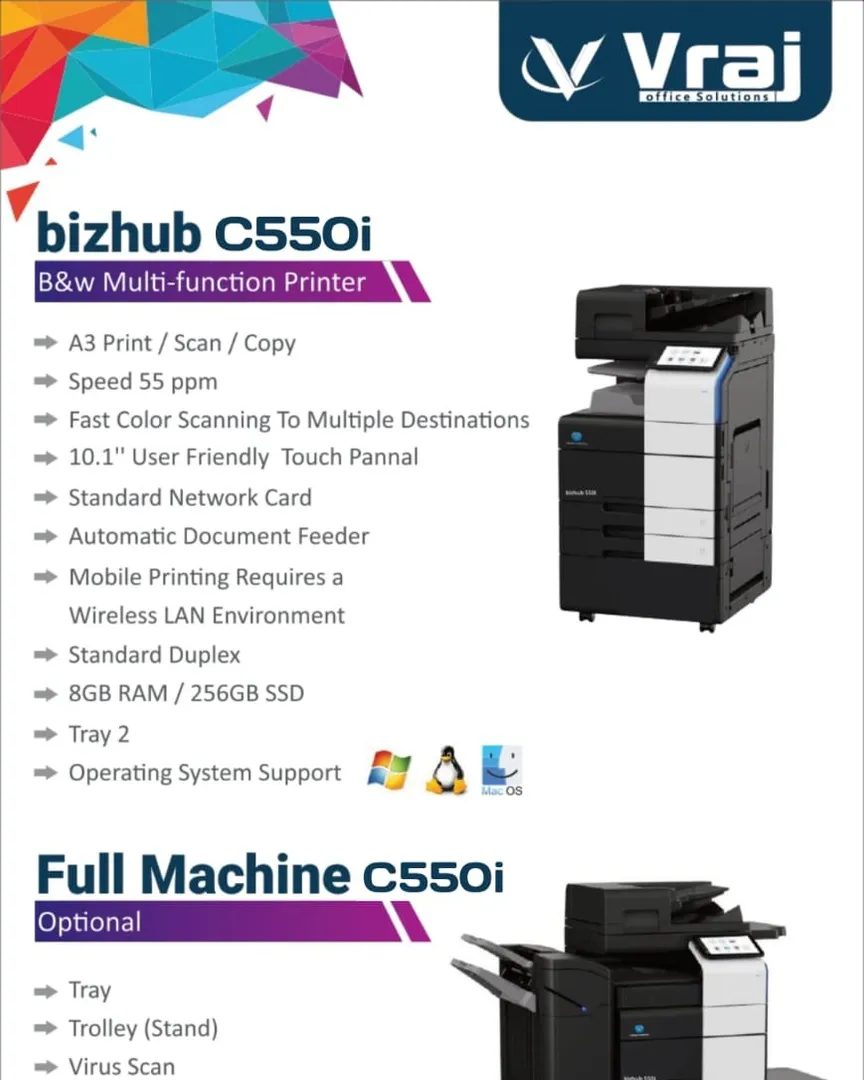 All-Industry Office Printer, Xerox & CMYK Solutions in Rajkot | Vraj Office Solutions in Rajkot
