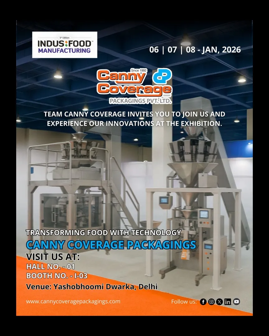 The countdown begins! π
Join Canny Coverage @indusfood_manufacturing 2026 and witness advanced pack...