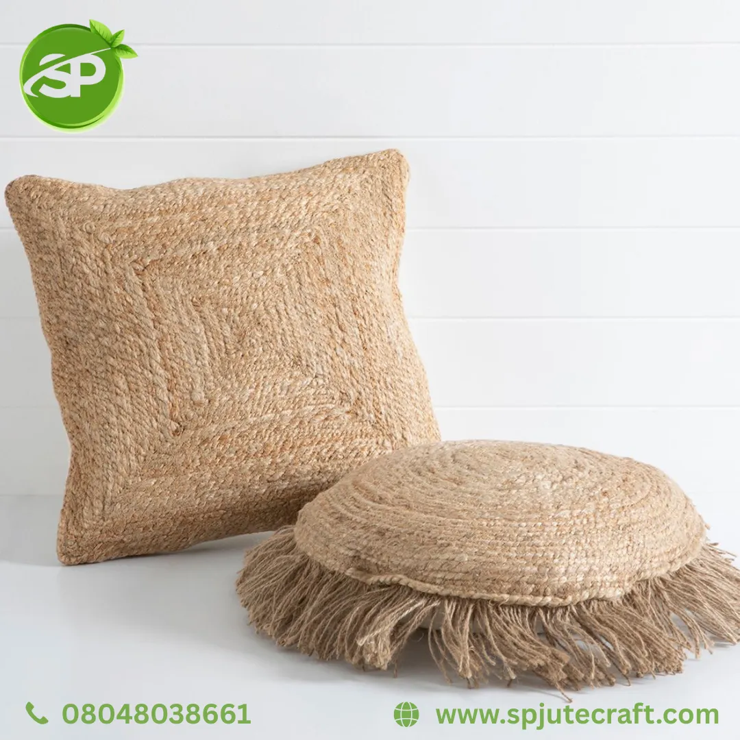 Add a touch of natural elegance to your space with our soft jute pillows, crafted for comfort and ti...