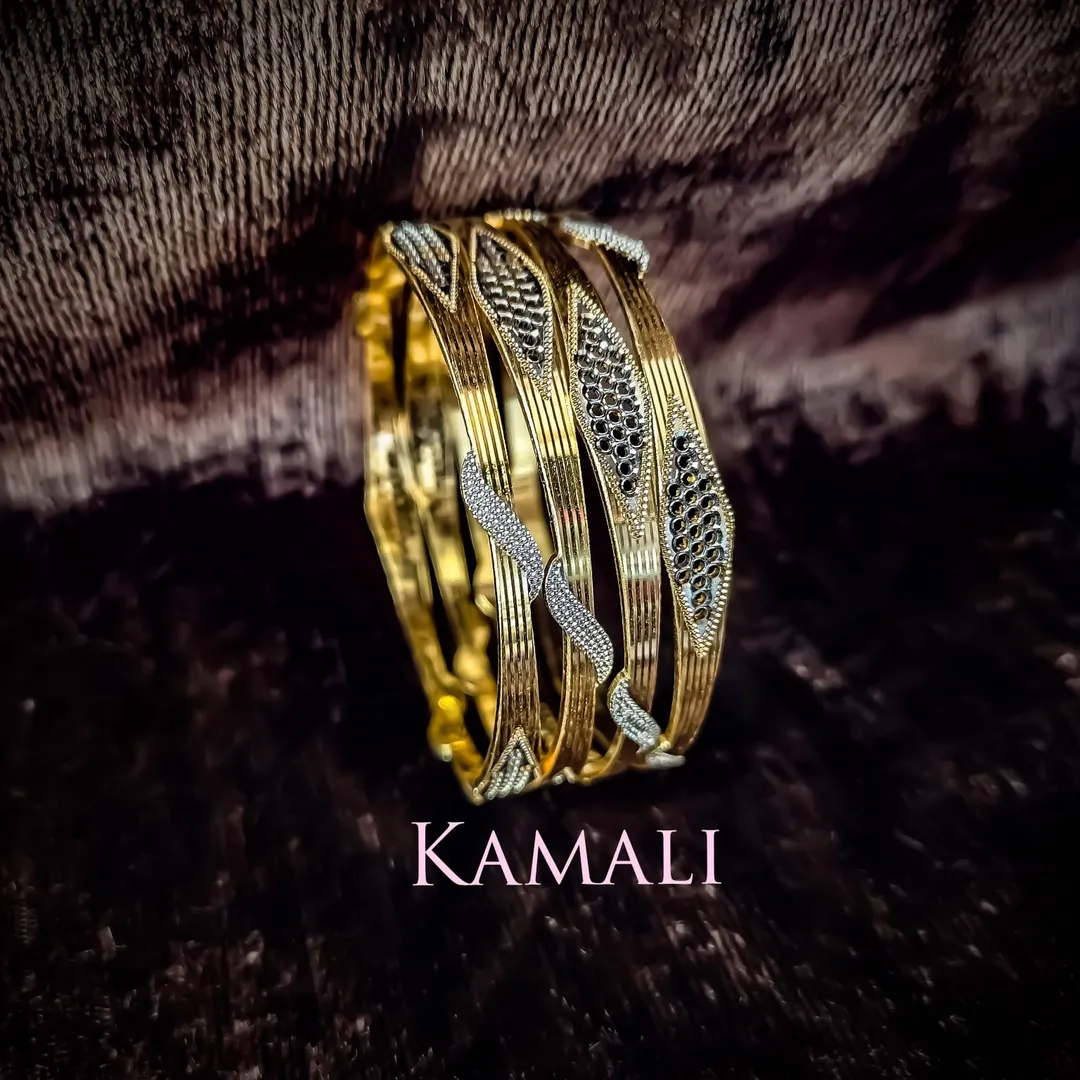 Two Layered Bangles
Artificial Gold Plated Impon Bangles with Rhodium Coating
Imperial Collections...