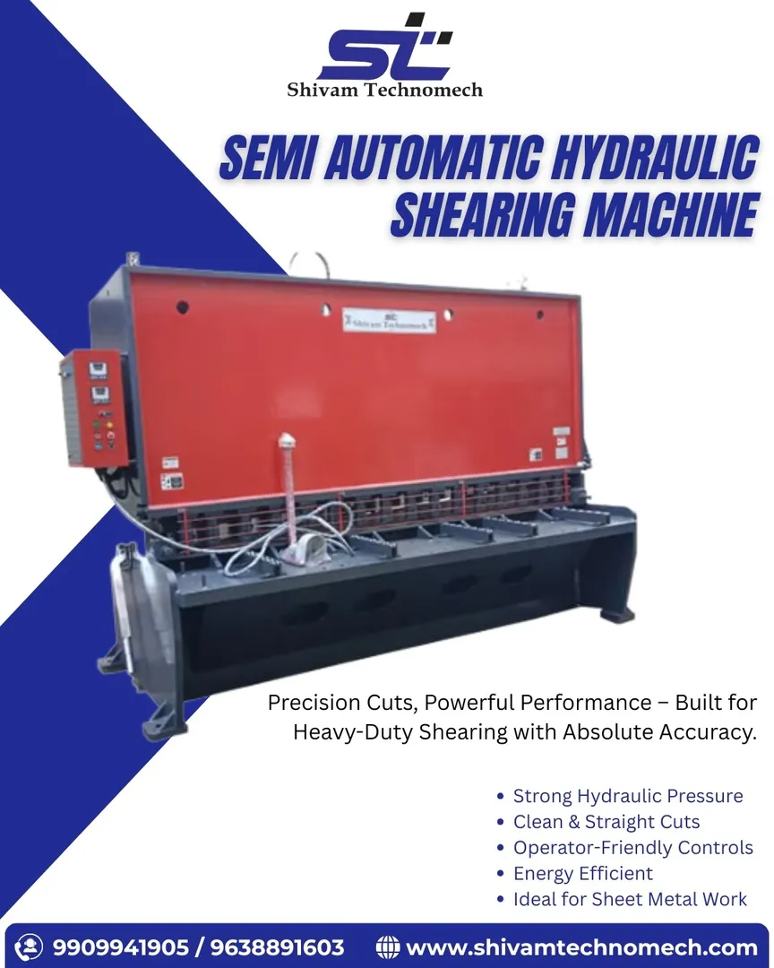 Hydraulic Shearing Machine Manufacturer in India.