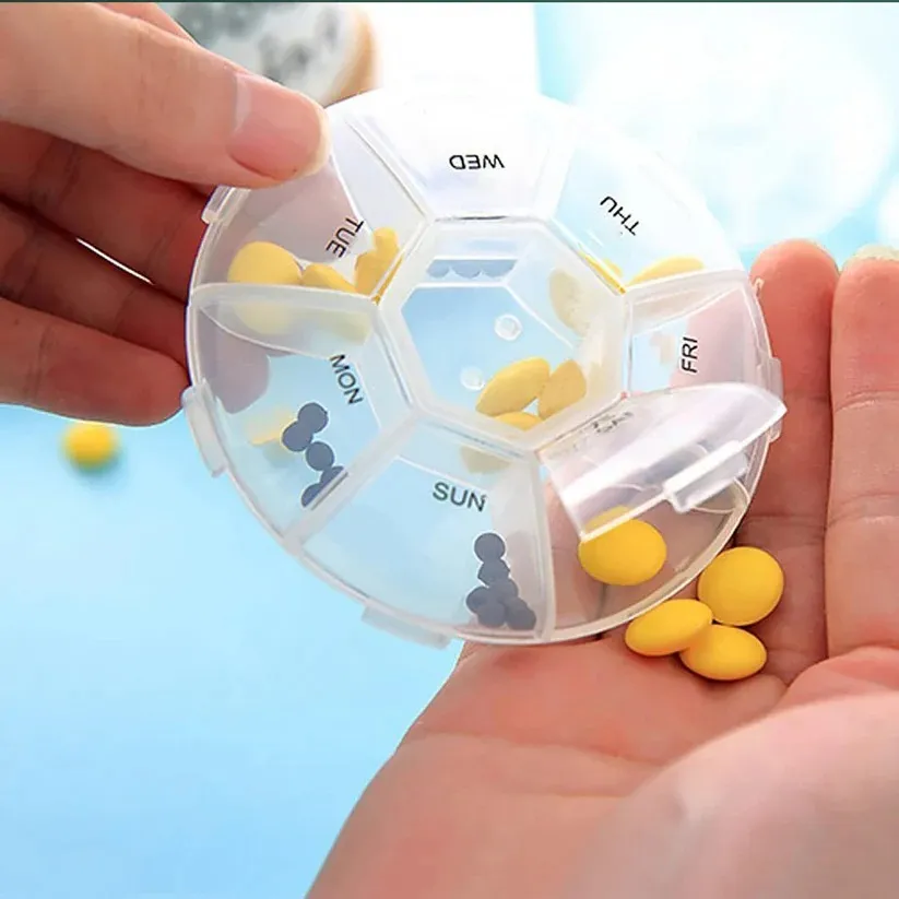 7 Sided Portable Pill Box For Travel Wholesale Supplier Vadodara
