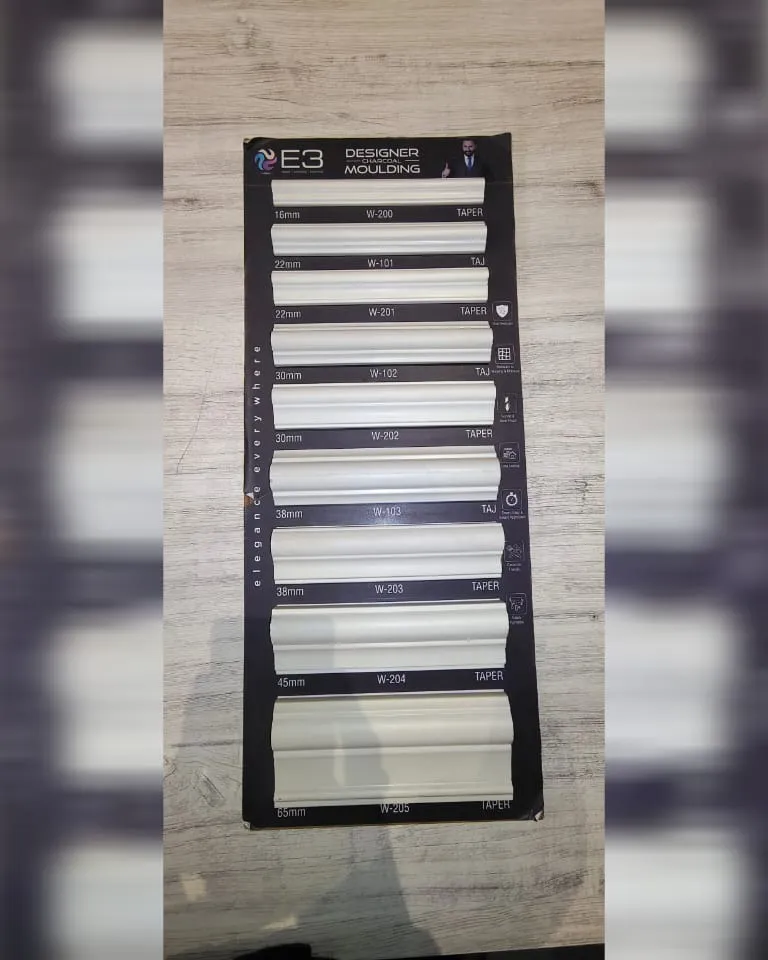 โจ MOULDING AVAILABLE AT SHREE SHYAM DECORRS โจ
๐ Standard Length: 8 FT
๐ Available Sizes:
๐น 22 MM...