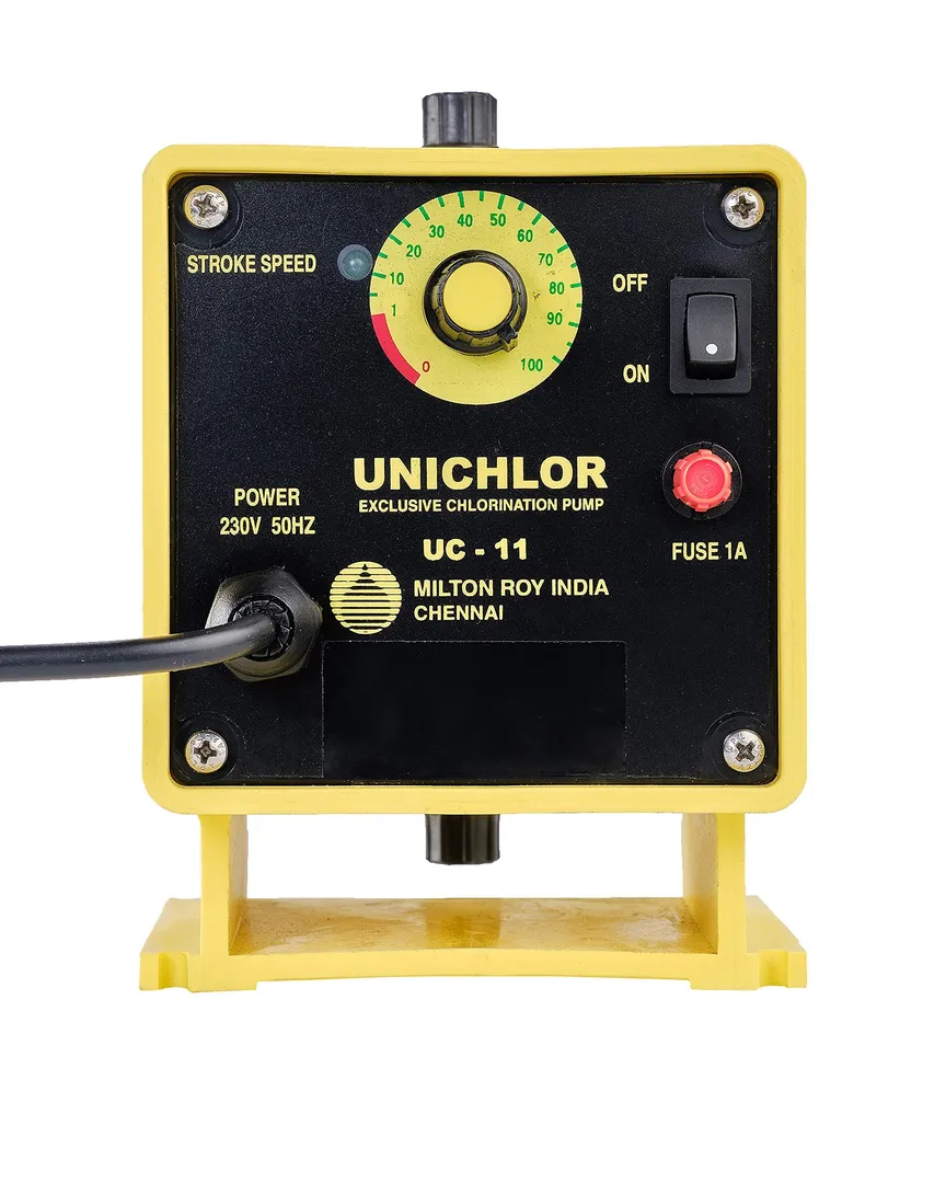 Electromagnetic metering/dosing pump designed to deliver precise chemical injection for water treatm...