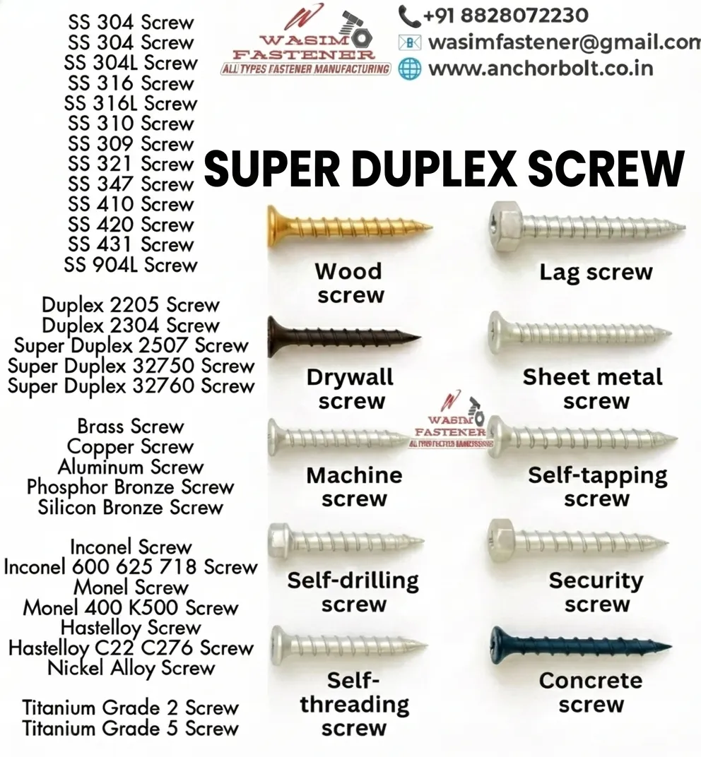 Super Duplex Screw