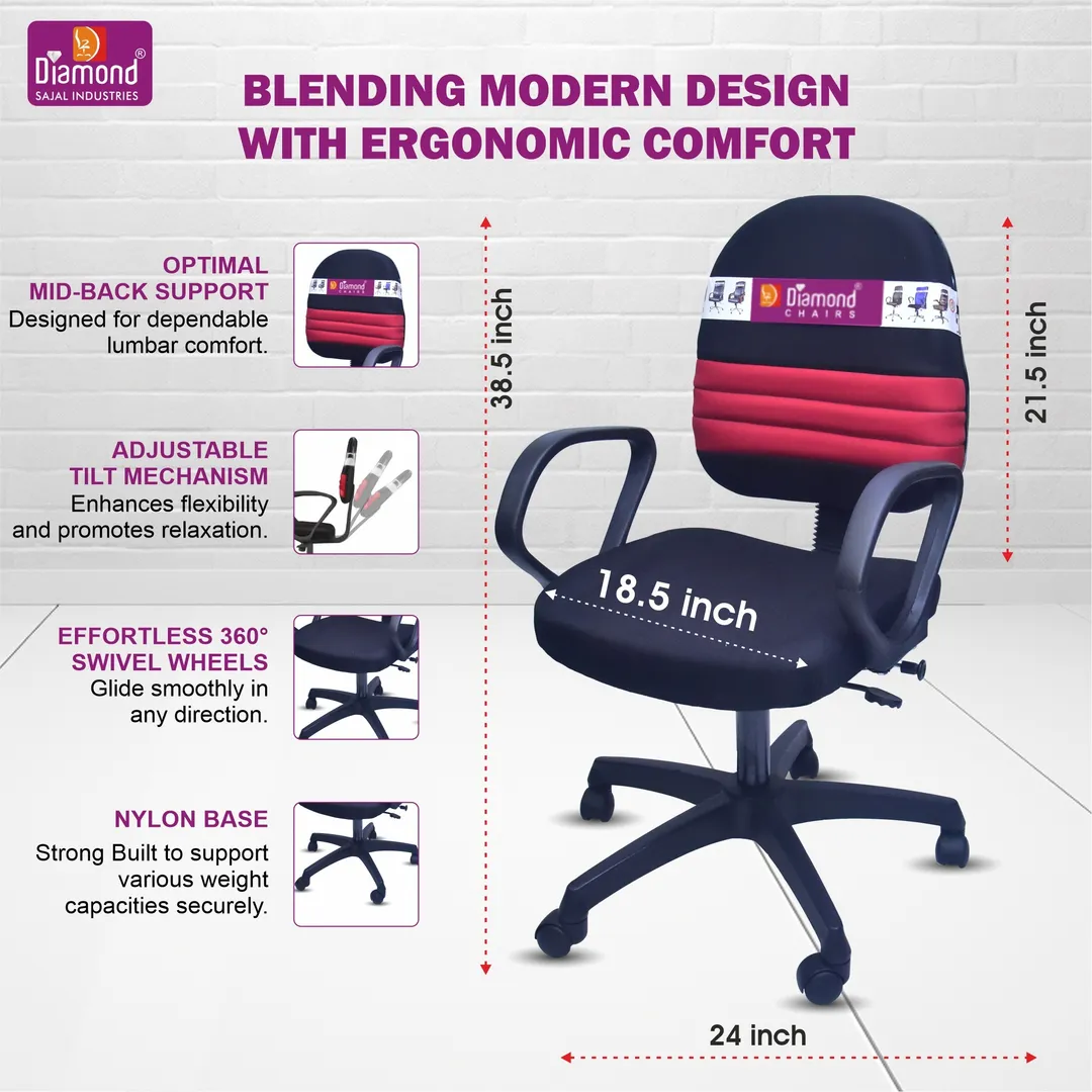 महाराष्ट्र में फैक्ट्री रेट पर रिवॉल्विंग ऑफिस व स्टडी चेयर | Diamond Chairs