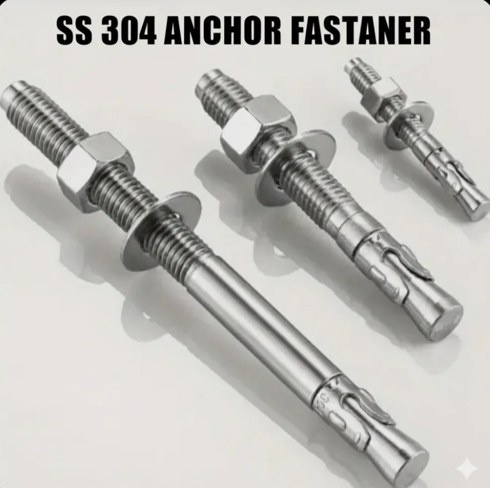 SS 304 Anchor Fastener Manufacturer & Supplier | SS 304 Anchor Bolt & Fixing Fasteners