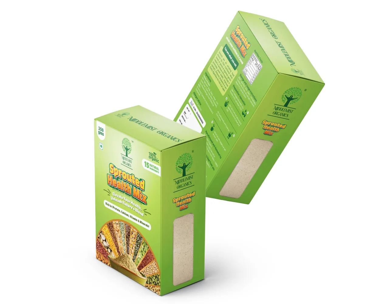 Food Grade Carton Box Packaging for Health Mix & Nutrition Products