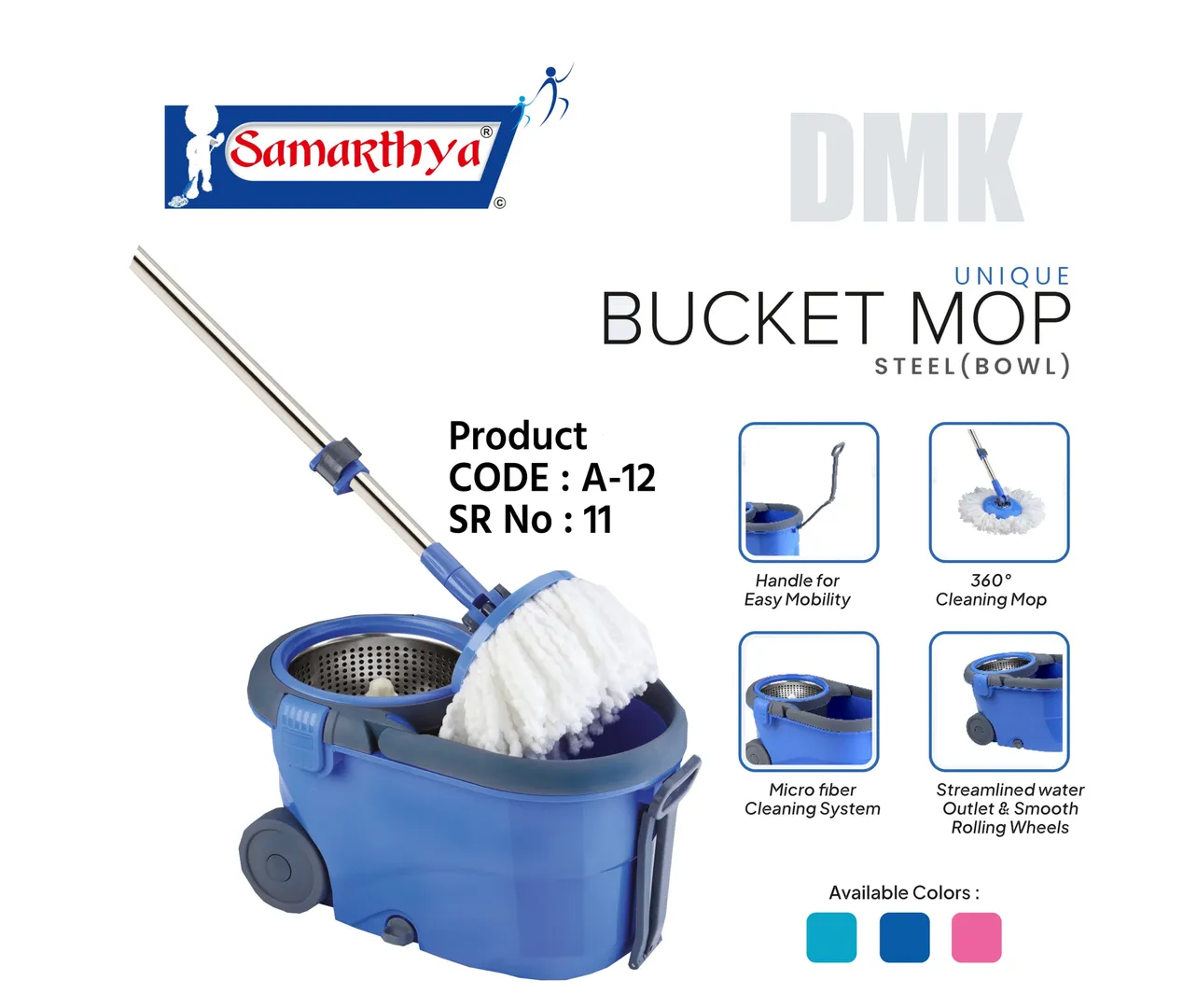 Samarthya Unique Bucket Mop SS Jali