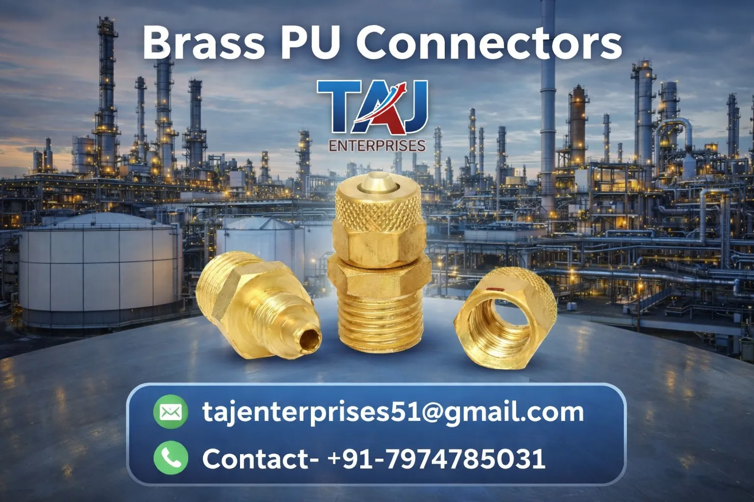 Brass Pu Connector