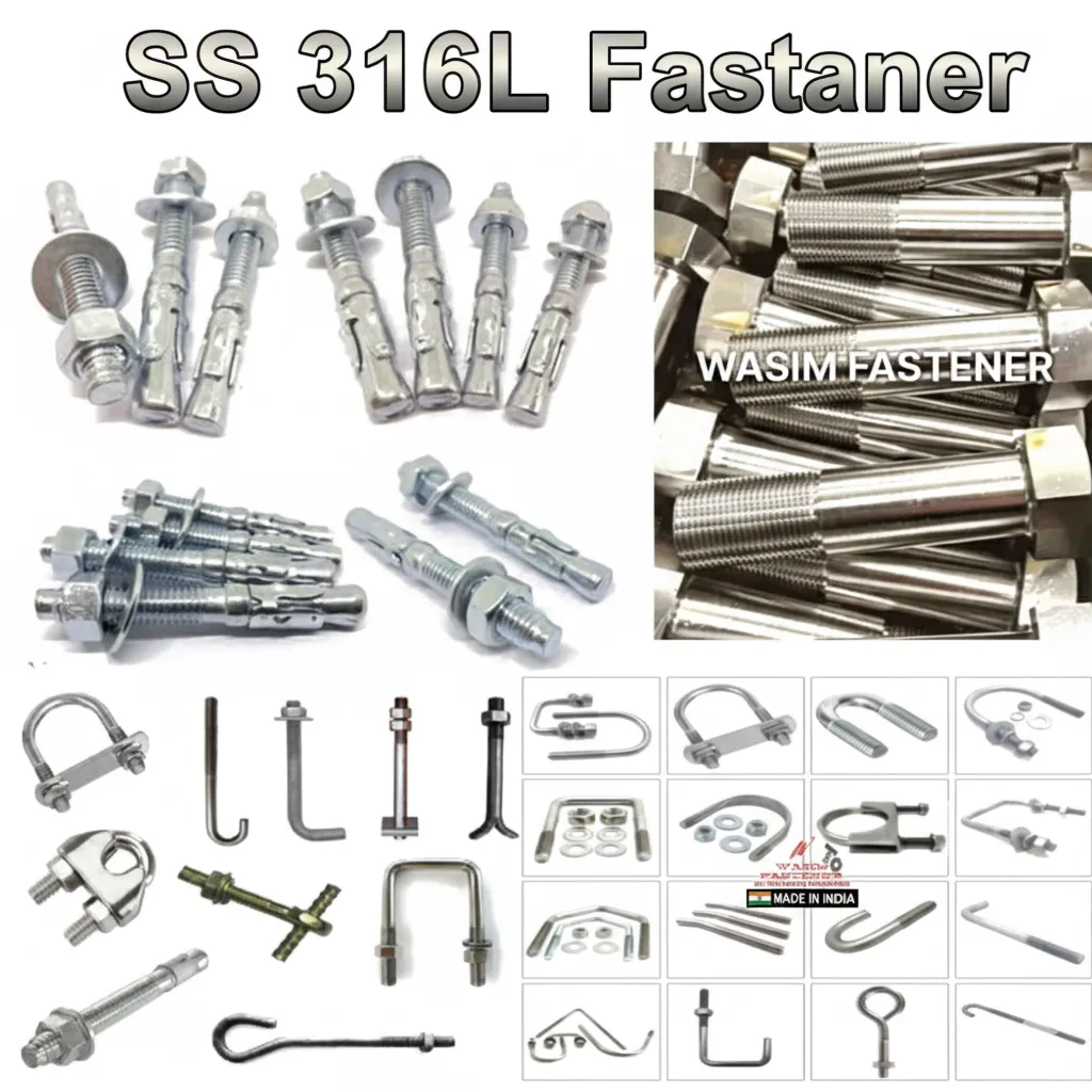 SS 316 Fasteners Manufacturer & Exporter in India | Stainless Steel 316 Bolts, Nuts, Screws & Anchor