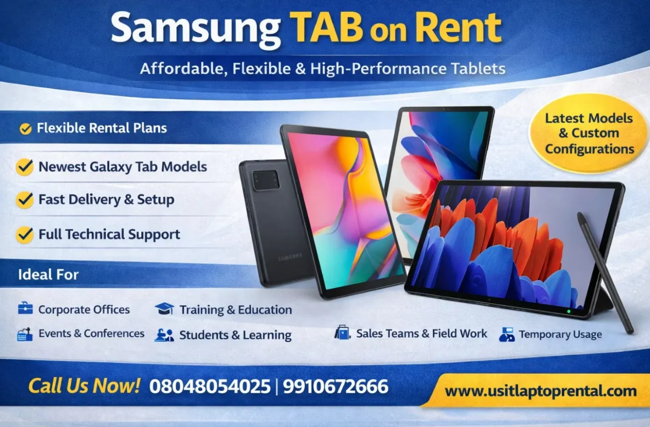 Samsung Tab on Rent in Gurugram | Work That Travels