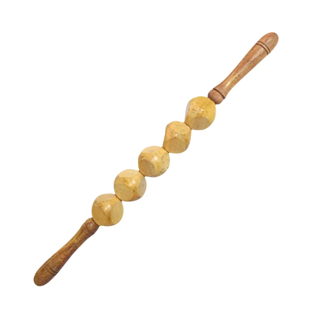 5-Roll Wooden Massage Roller