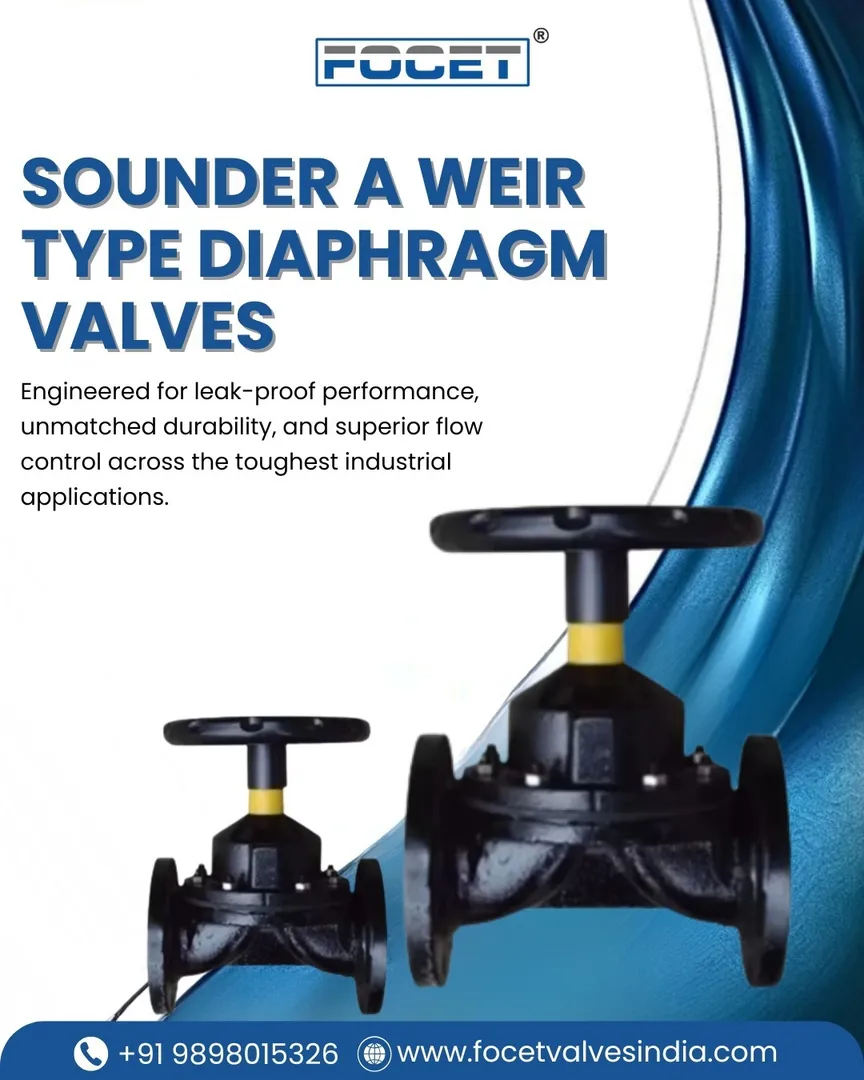 Sounder A Weir Type Diaphragm Valve Manufacturers in India.