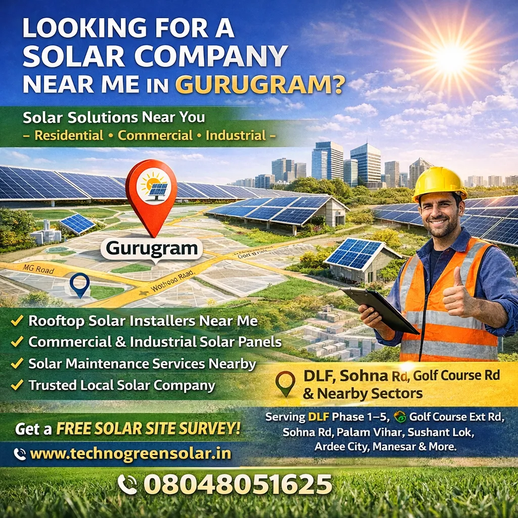 Solar Company Near Me in Gurugram – Techno Green Solar