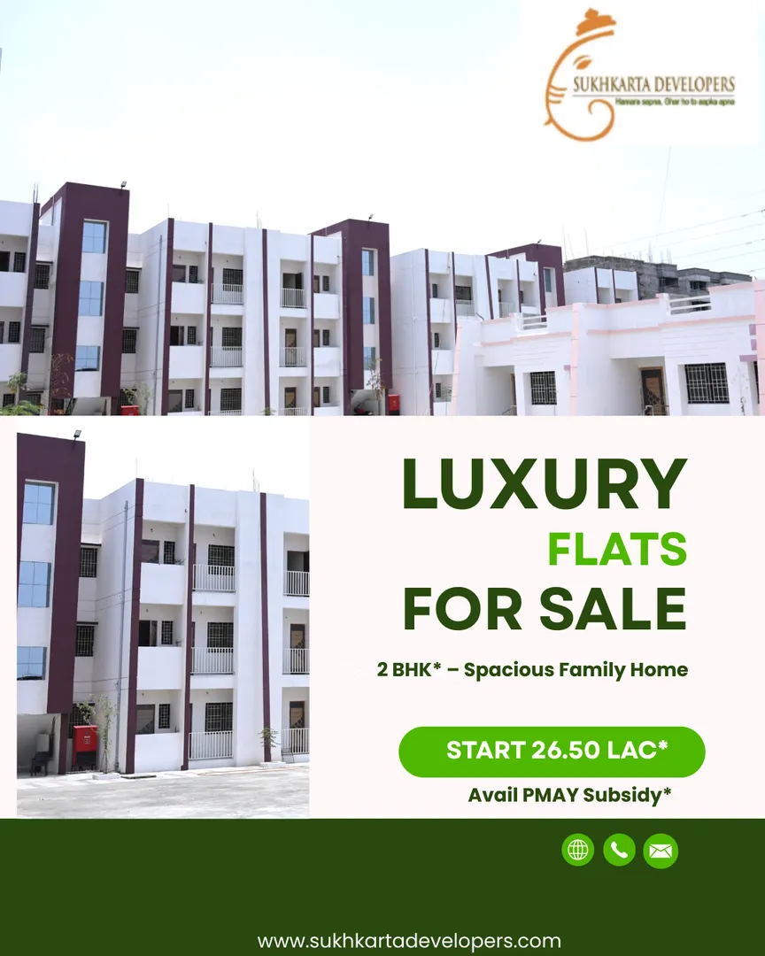 BEST 2BHK FLATS ARE AVAILABLE AT LOWEST PRICE AT WARDHA ROAD NAGPUR