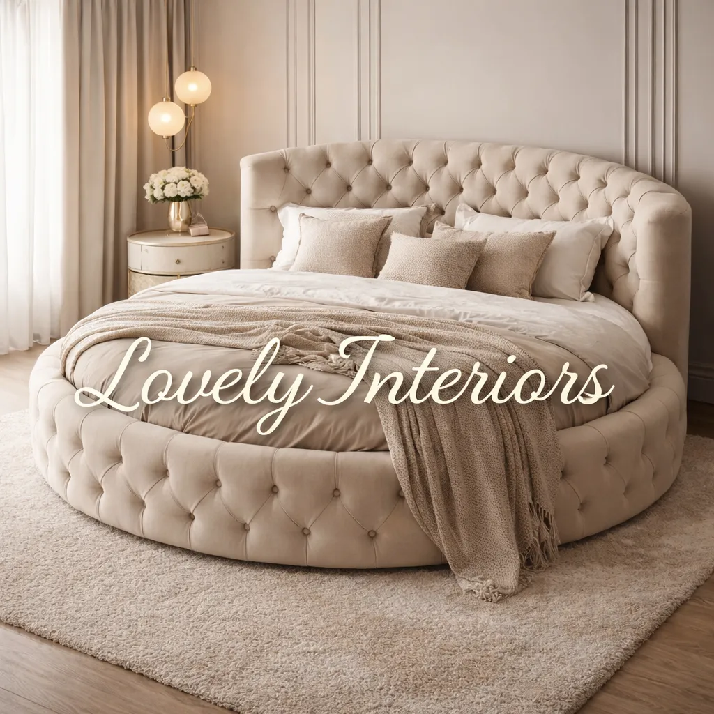 Round full upholstered bed in Gurugram