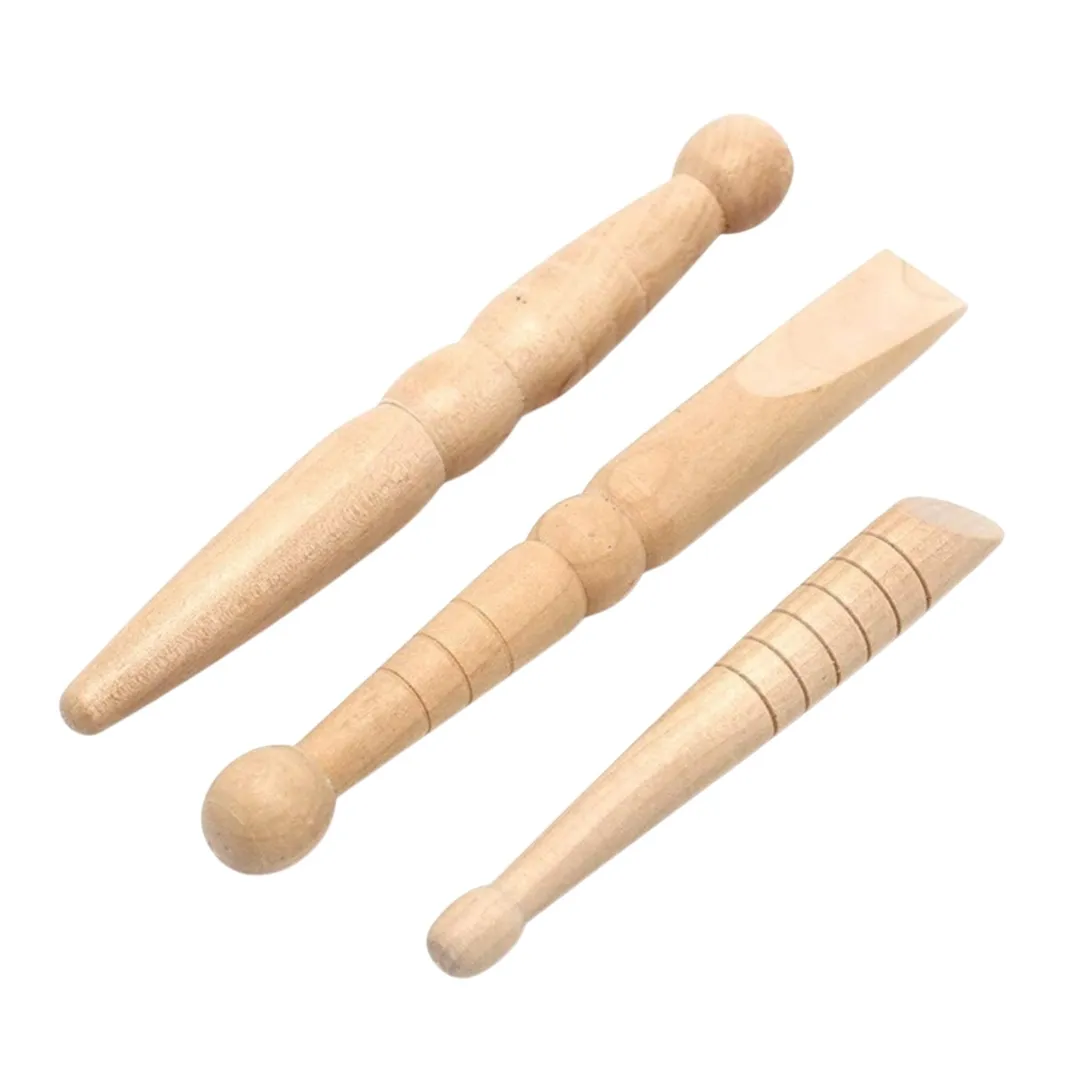 Wooden Massage Stick Set