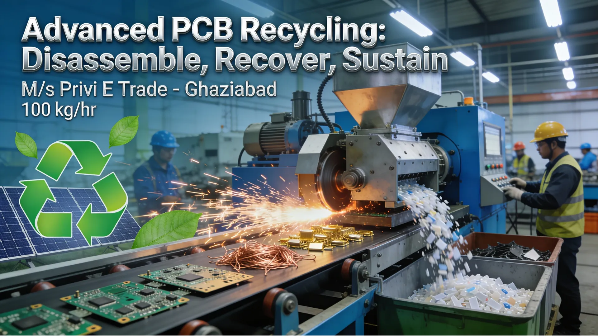 Advanced PCB Recyclingg: Disassemble, Recover, Sustain In Ghaziabad