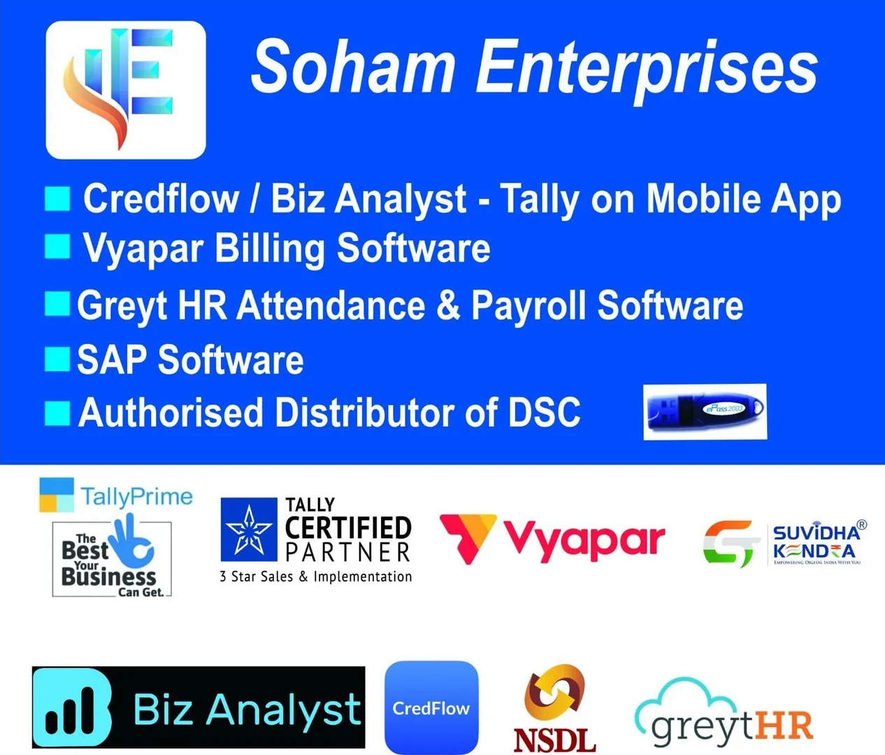 Access Tally on Mobile with Credflow App | Soham Enterprises – Bhosari, Pune
Now manage your busines...