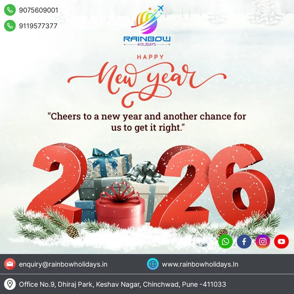Welcome 2026 with amazing travel deals! Trusted travel agency in Pune & Pimpri Chinchwad