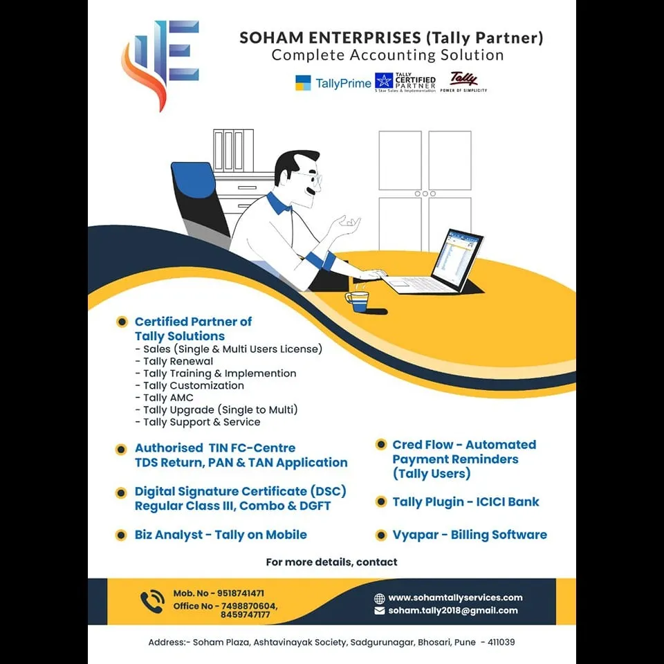Tally Prime Sales & Implementation Partner in Pune
For Manufacturers, Traders & Service Providers – ...