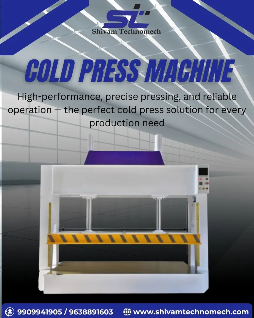 Cold Press Machines Manufacturer in India.