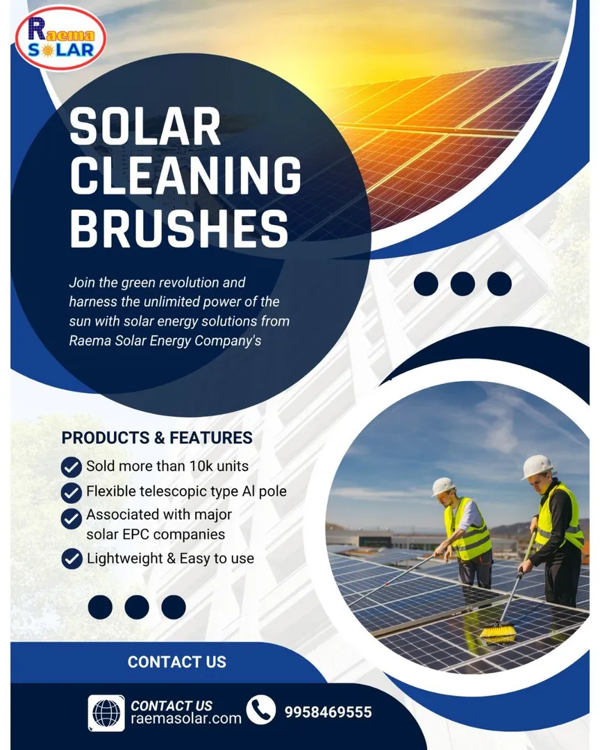 Best Solar Cleaning Brushes in Bangalore for Dusty Rooftops