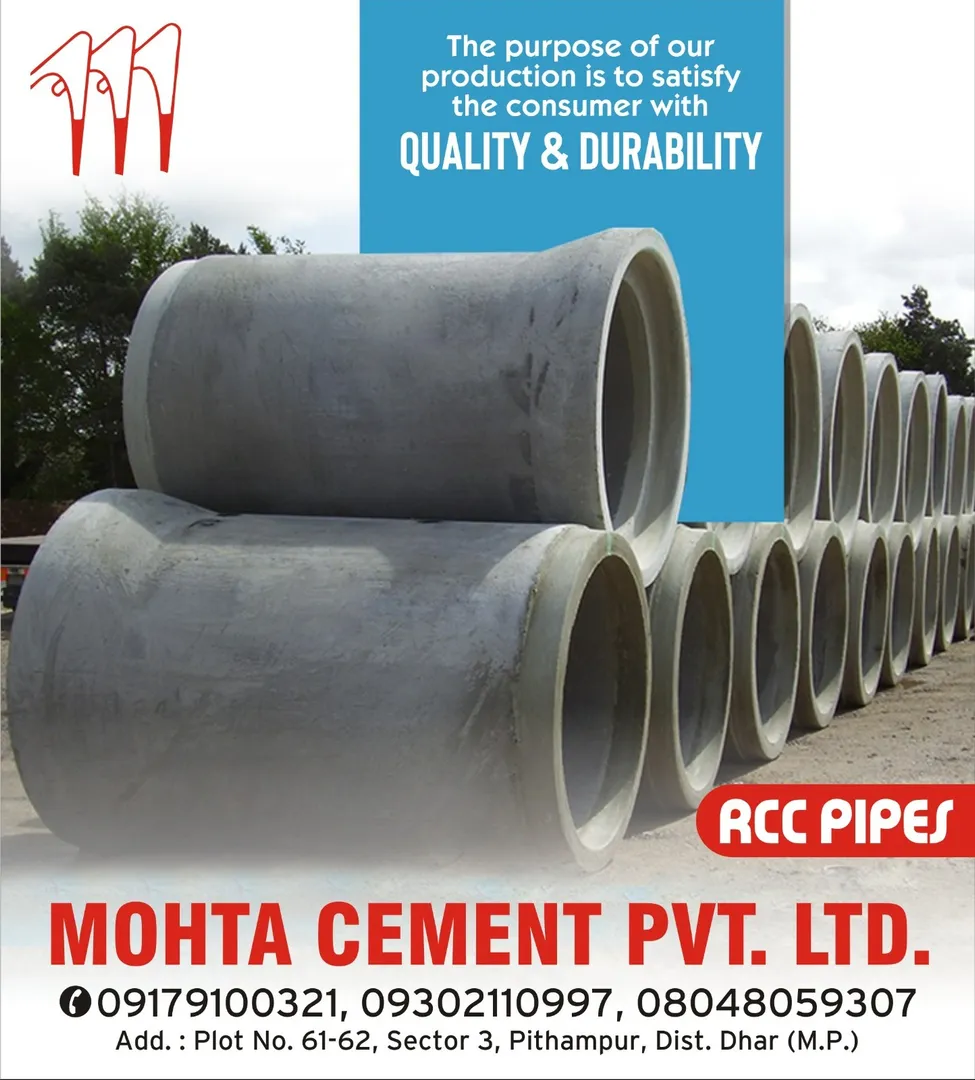 Best RCC Pipes Supplier in Indore
If you are searching for the best RCC Pipes supplier in Indore, Mo...