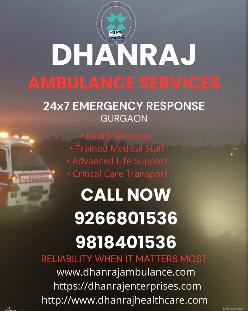 Ambulance Services 24×7 in Sector–80 Gurugram.